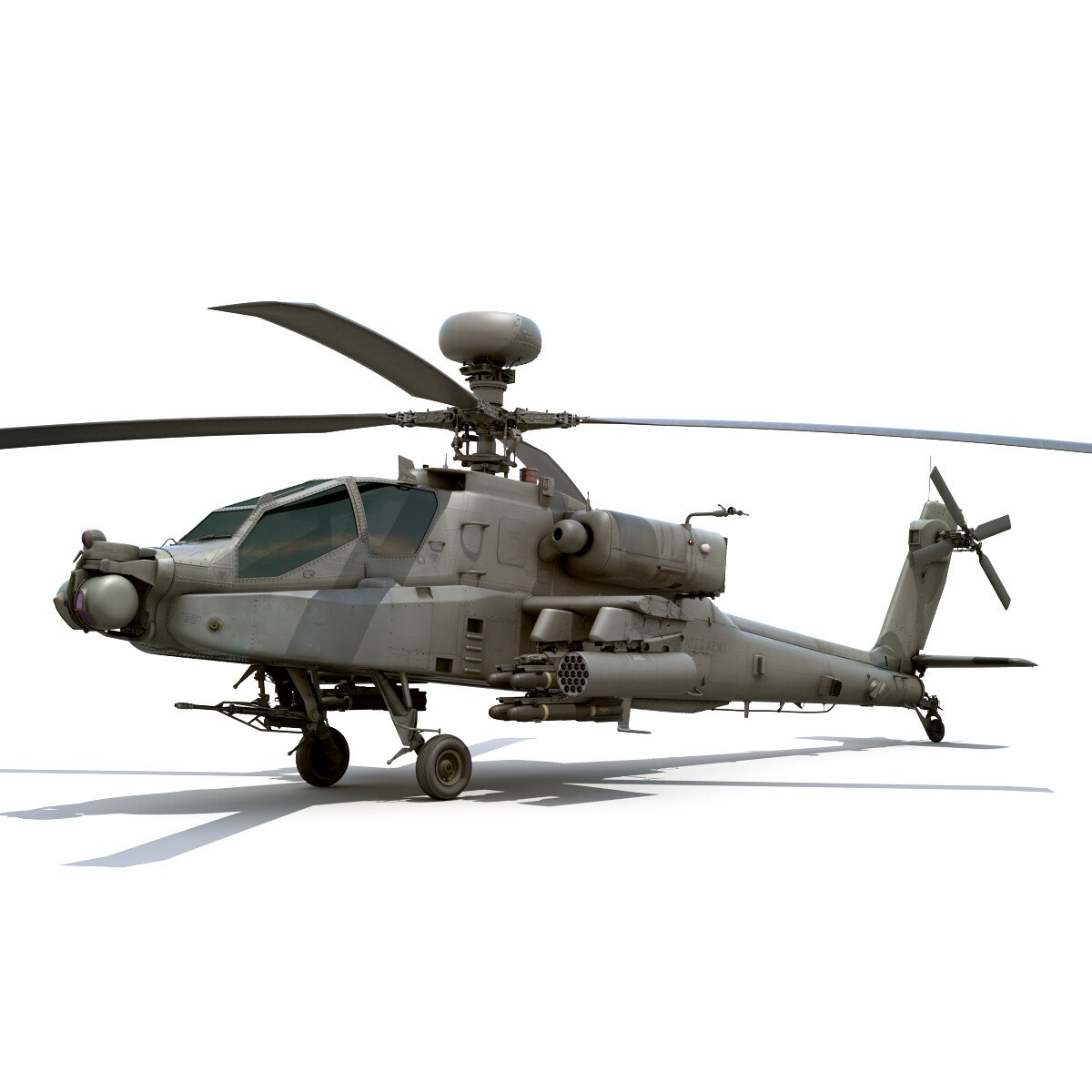 ArtStation - Boeing AH-64D Apache Longbow Attack Helicopter | Game Assets