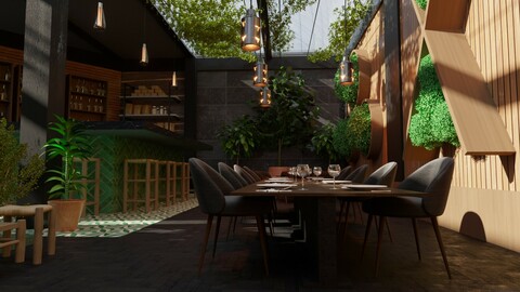Vegetal Restaurant interior design