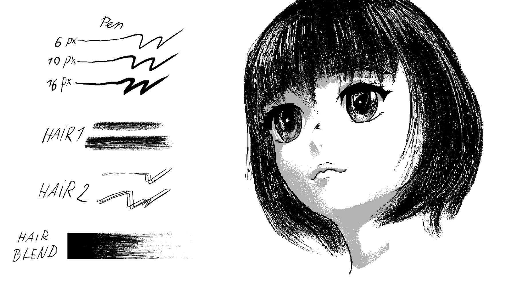 Mm Pef Tot ziens ArtStation - Manga INK [ Easy Hair Brush + Pen ] [ Clip Studio ] | Brushes