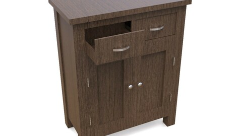 Wooden Sideboard Unit PBR