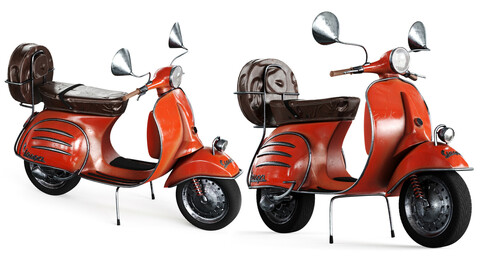 Vintage moto vespa bike