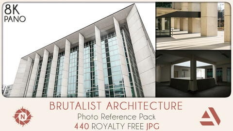 Photo Reference Pack: Brutalist Architecture