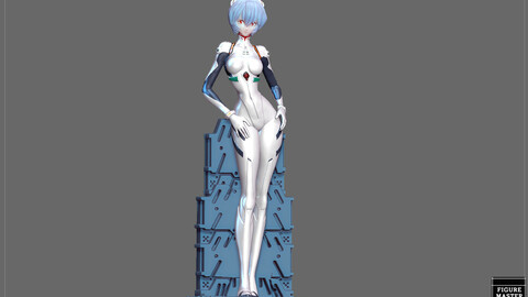 REI AYANAMI PLUG SUIT EVANGELION ANIME CHARACTER PRETTY SEXY GIRL