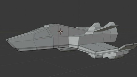 Spaceship Low Poly