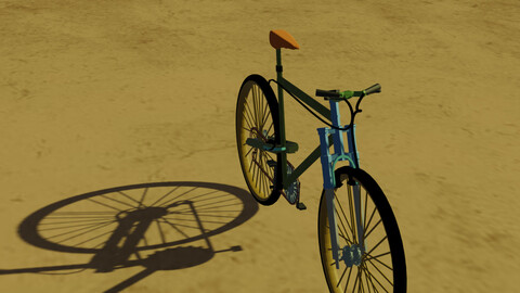 bicicleta low-poly