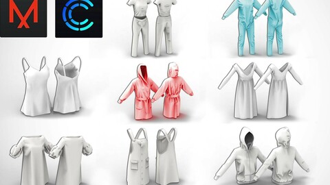 8 HomeClothing Outfits MD / Clo3D