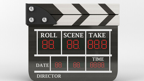 Wood Film clapperboard