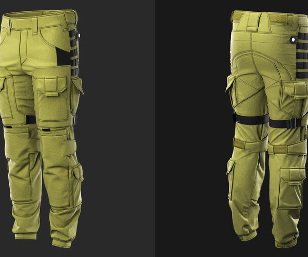 ArtStation - Military tactical pants / Uniform / Soldier / Marvelous ...