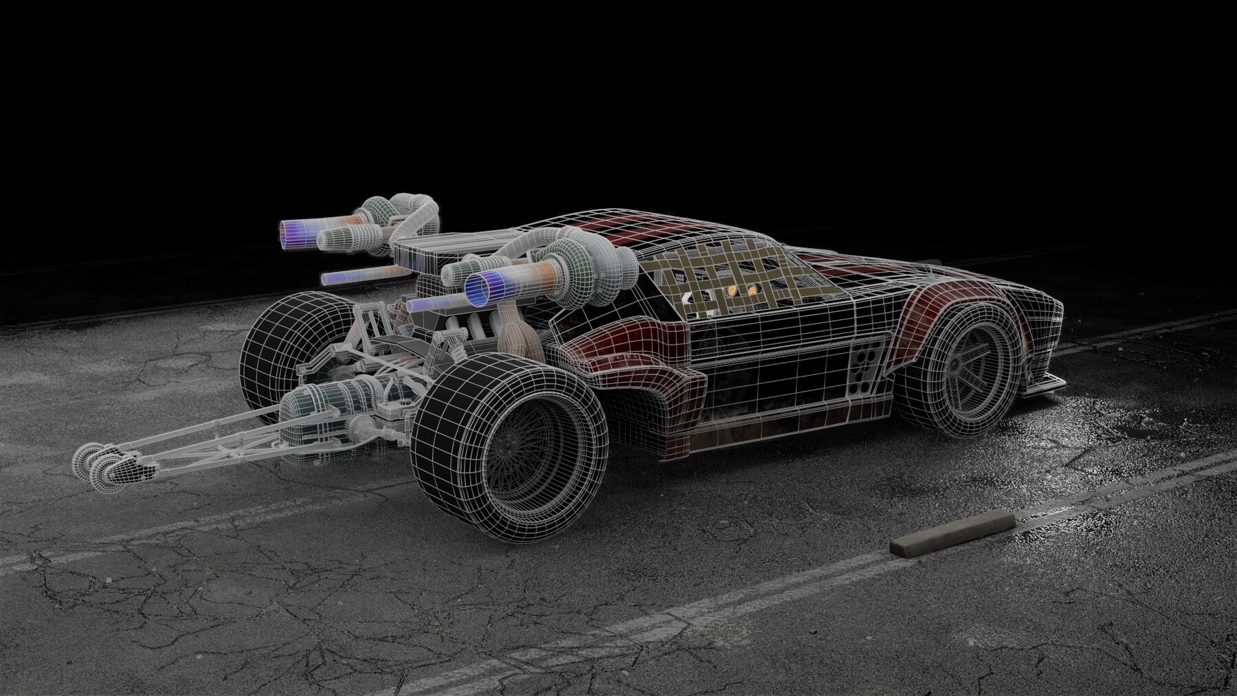 ArtStation Cyberpunk Car Game Assets