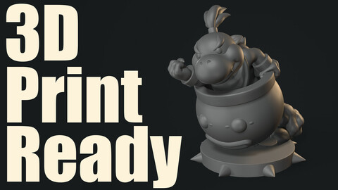 3D Print Ready Bowser Jr.