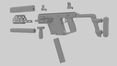 Kriss Vector submachine gun with accesories