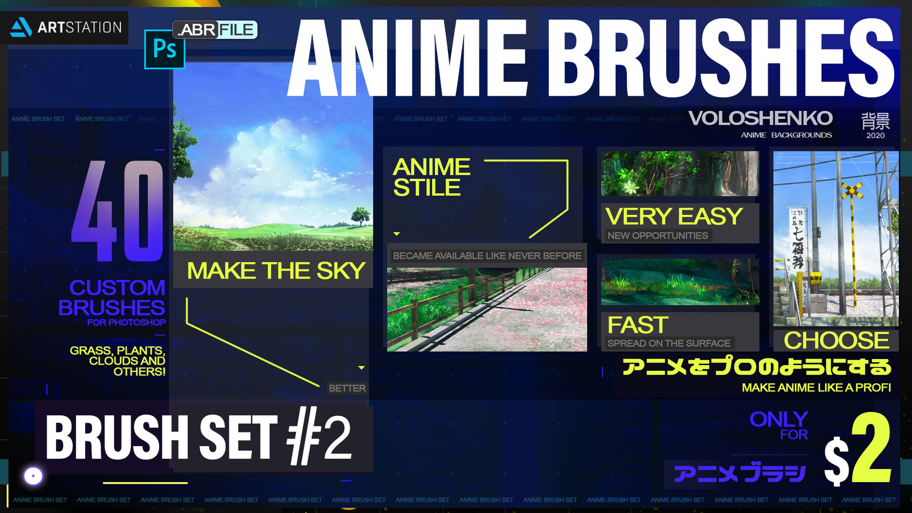 Anime & Manga Ultimate Brush Pack For Procreate & PS - Design Cuts