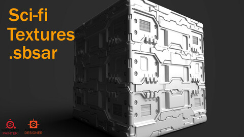 Sci-Fi Material+Textures+.PSD