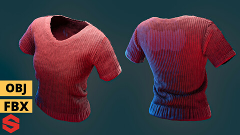 T-shirt project .FBX*OBJ & texture