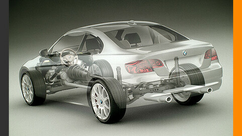 BMW 3 Series Coupe with Chassis and Engine