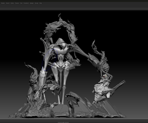 ArtStation Fire spirit Shaman King Resources