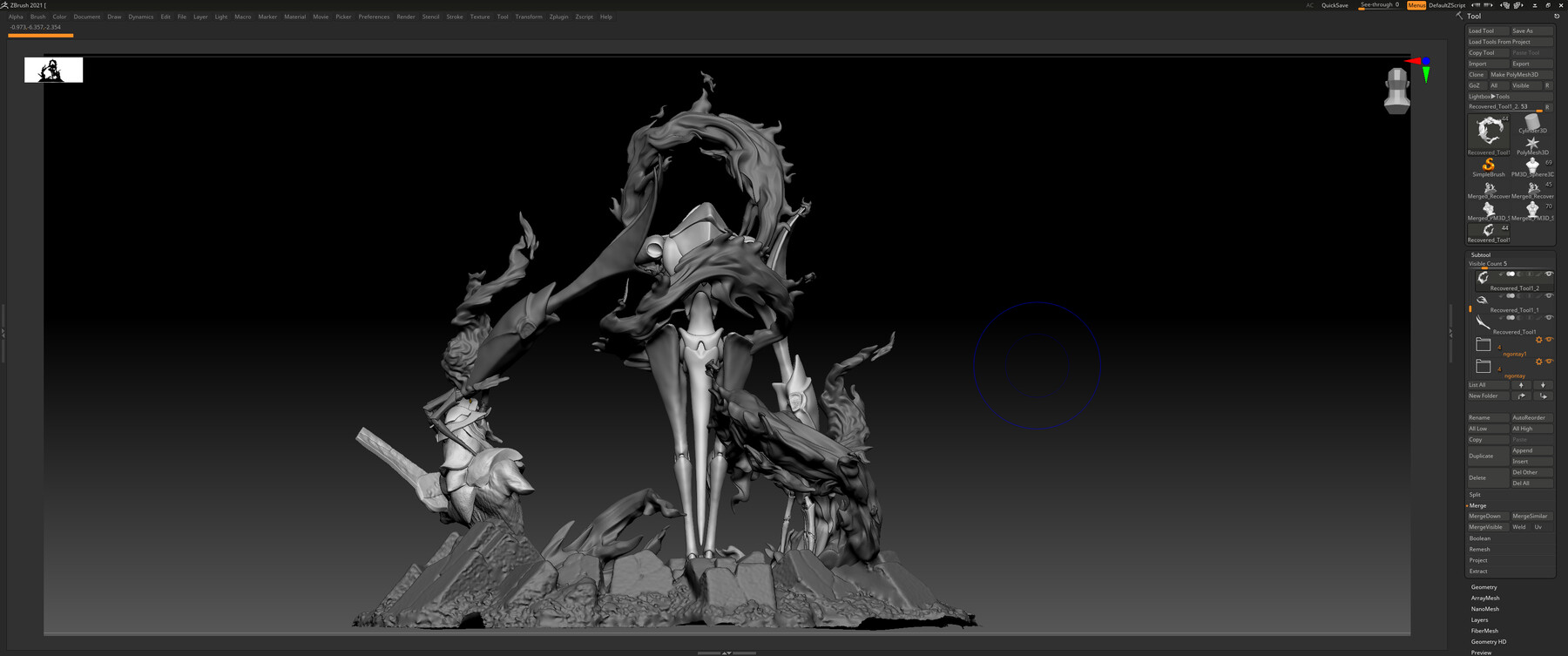 ArtStation Fire spirit Shaman King Resources