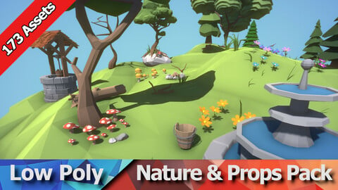 Low Poly Nature and Props Pack