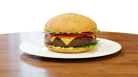 Hamburger - 3D Model - High Quality 3D model