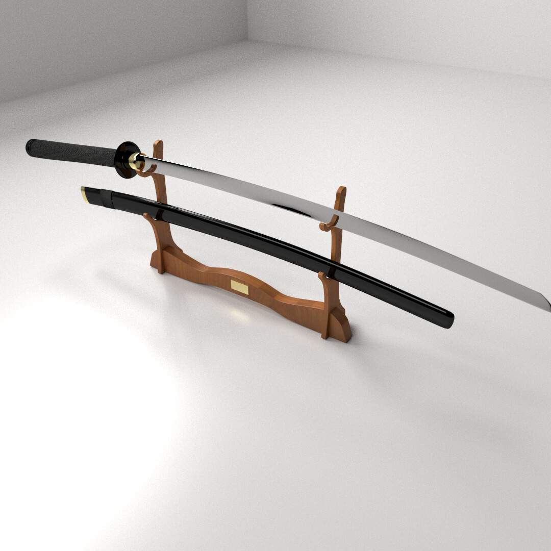 Katana модель. Шоган катана. Катана 3д модель. Катана 3d model. Катана ДС 3д.