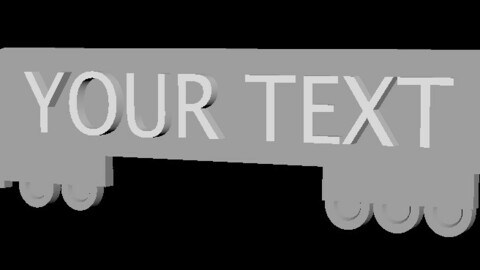 Truck Keychain (Editable)