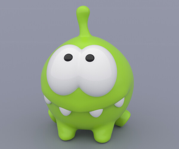 ArtStation - Om Nom from the Cut the Rope series - 3D Print Model ...