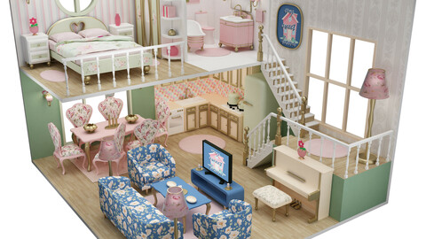 Dollhouse 3D model
