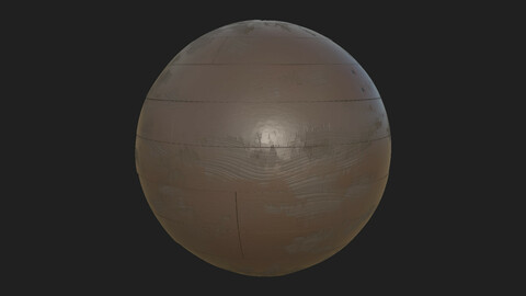 Old Painted Wooden Floor