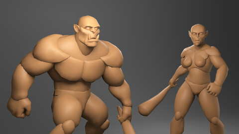 Stylized Orc Basemesh