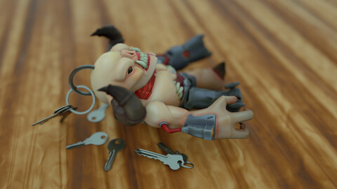 Doom Cyberdemon Keychain