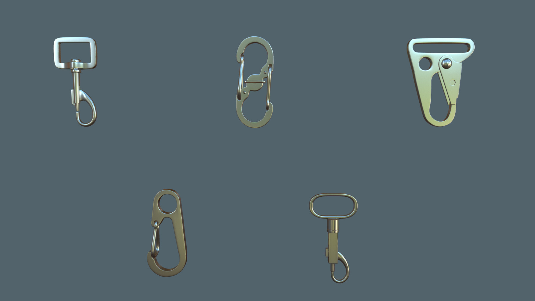 ArtStation Pack of Buckles / Marvelous Designer project / Zbrush IMM
