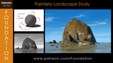 Foundation Art Group - Painterly Landscape Study with John Park