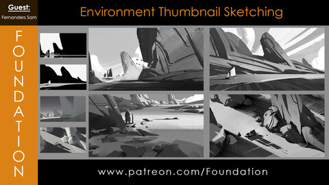 Foundation Art Group - Environment Thumbnail Sketching with Fernanders Sam