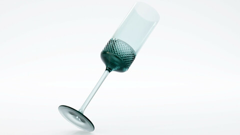 Diamond Point Champagne Flutes