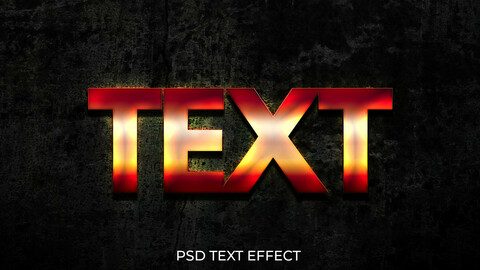 Glowing Fire PSD Text Effect