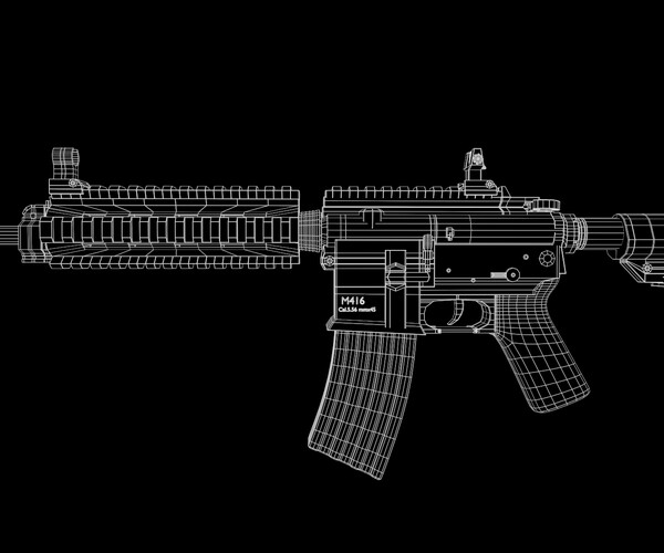 ArtStation - M416 | Game Assets