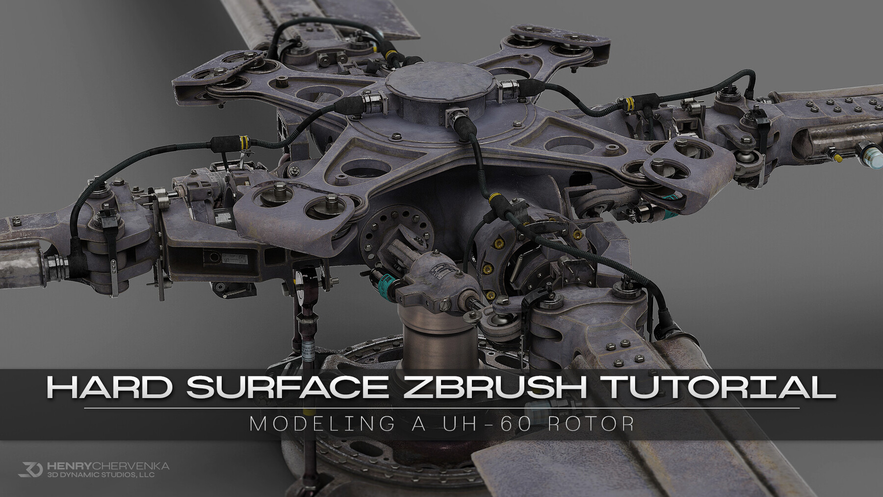 Artstation Hard Surface Zbrush Tutorial Modeling A Uh 60 Rotor Tutorials