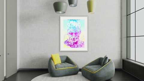 Ancient Greek Sculpture Poster,Abstract Glitch Portrait,Colorful Geometrical Artwork,Modern Conceptual Art,Synthwave Aesthetic Vaporwave