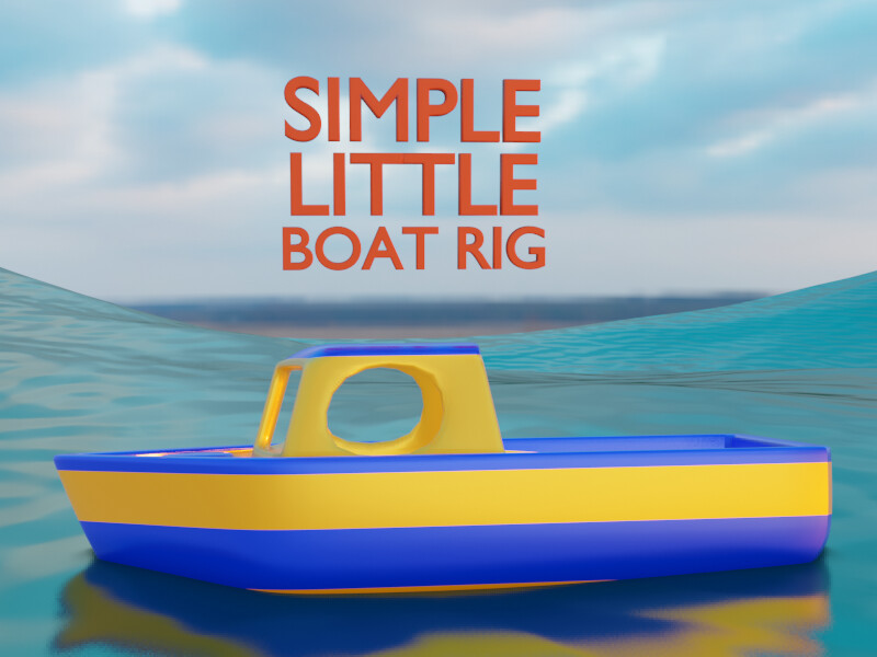 ArtStation Simple Little Boat Rig for Blender Resources