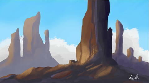 SpeedArt paint - landscape