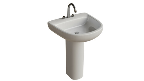 Elite Bathroom Sink Low-poly 3D model