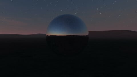 Desert night sky 360 HDRI