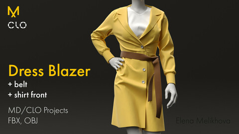 Dress Blazer (Marvelous Designer)