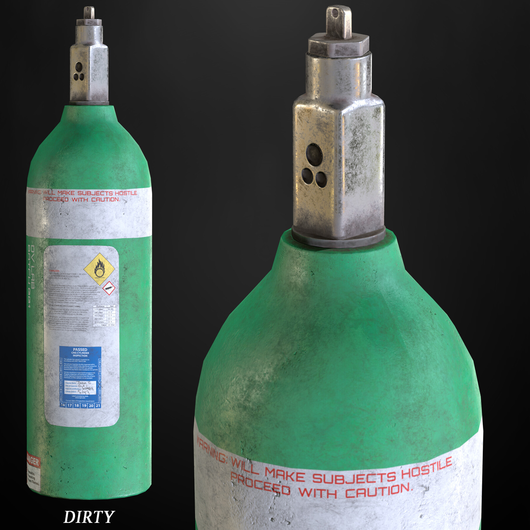 ArtStation Gas Cylinder Game Assets