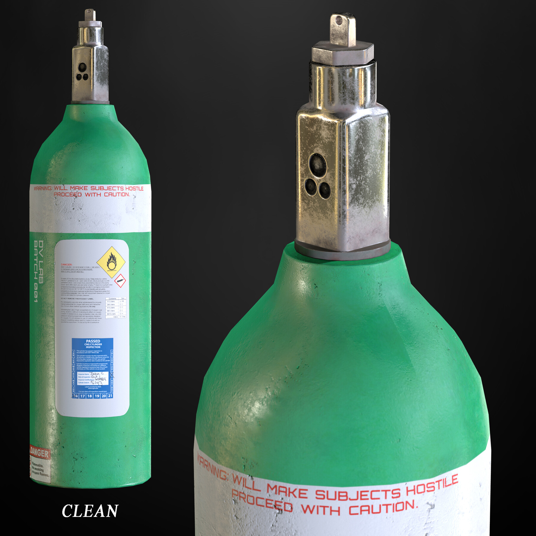 ArtStation Gas Cylinder Game Assets