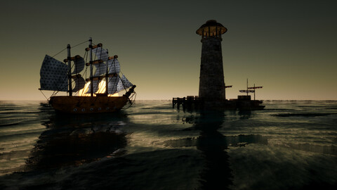 Low-Poly Boat (Game Ready Model)