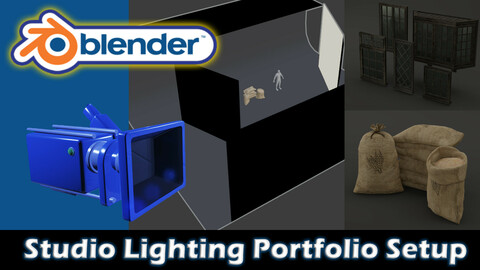 Blender Studio Lighting Portfolio Setup Free Download