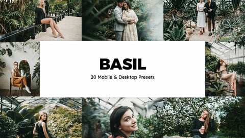 20 Basil LUTs and Lightroom Presets