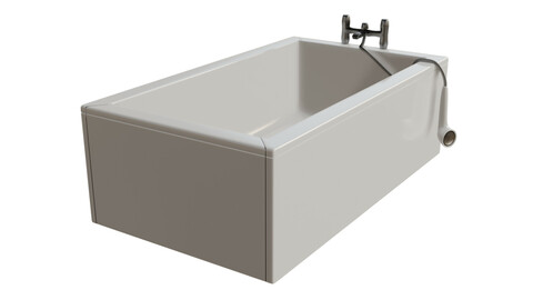 Elite Bath Tub Low-poly 3D model