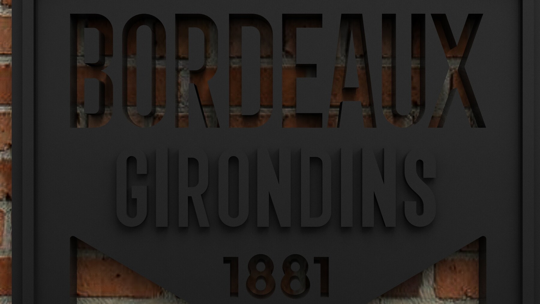 Logo décoratif des Girondins de Bordeaux - Cults